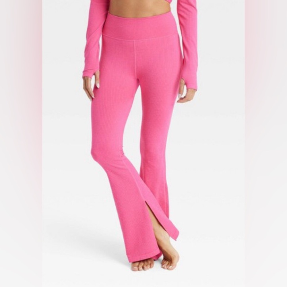 NEW Joy Lab Textured Flare Leggings XS Long